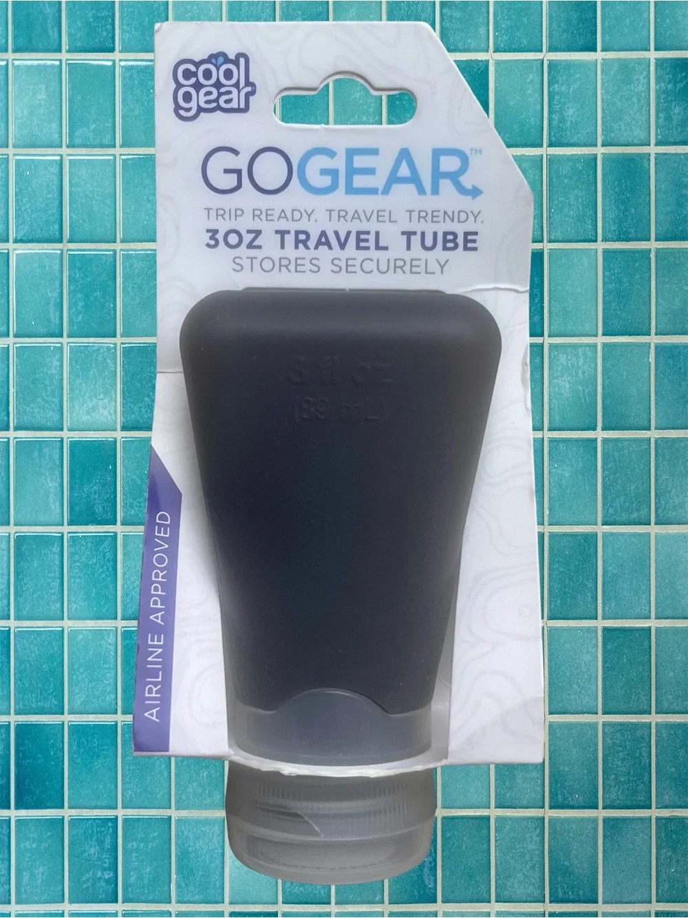 NWT Cool Gear Go-Gear 3oz Silicone Travel Tube Black